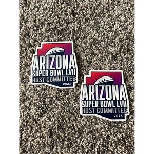 Sticker Two Arizona Super Bowl LVII Stickers 2023